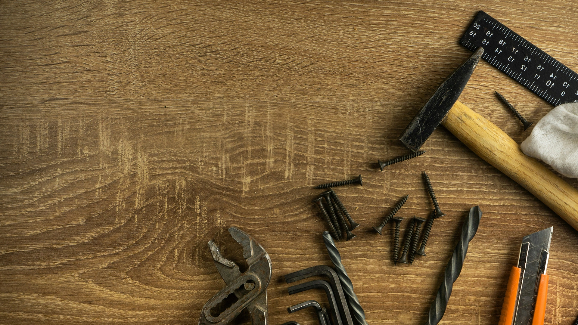 Professional property maintenance workspace
